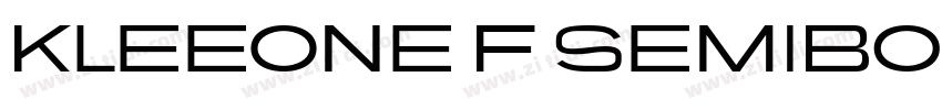 KleeOne F SemiBold字体转换 KleeOne F SemiBold字体转换